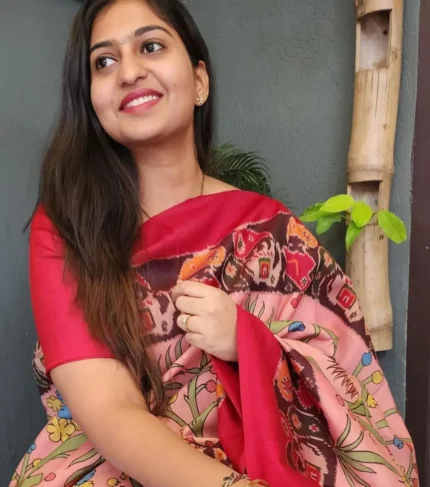 Pen Kalamkari - Pure Silk Saree