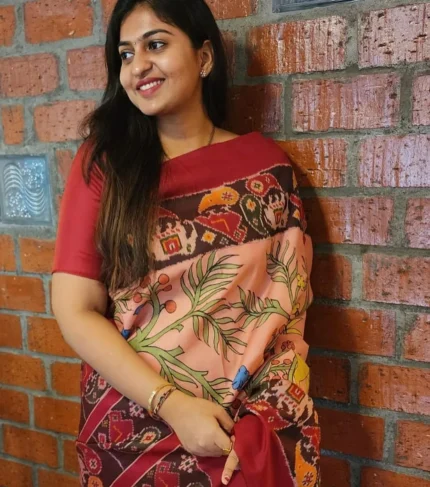 Pen Kalamkari - Pure Silk Saree