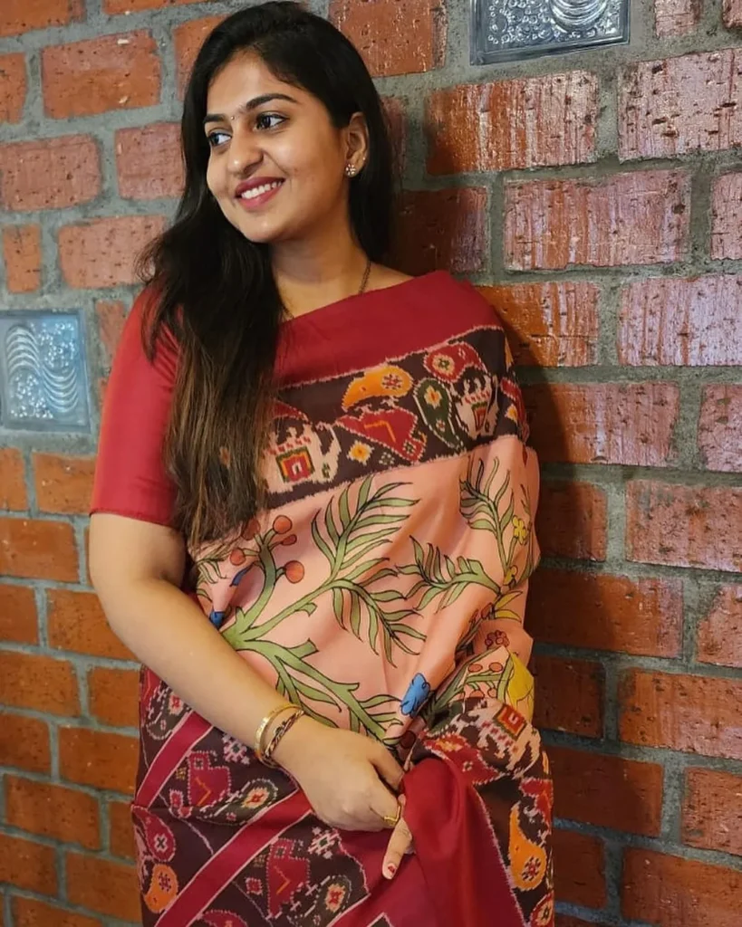 Pen Kalamkari - Pure Silk Saree